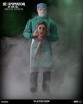 Deluxe Edition accessories for Dr. Carl Hill 1/6 figure including anatomical skull, brain, surgical mask, and blood-stained apron.