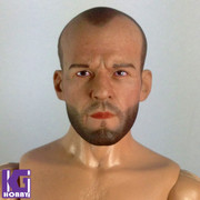 Custom 1/6 Jason Statham Action Figure Head Sculpt