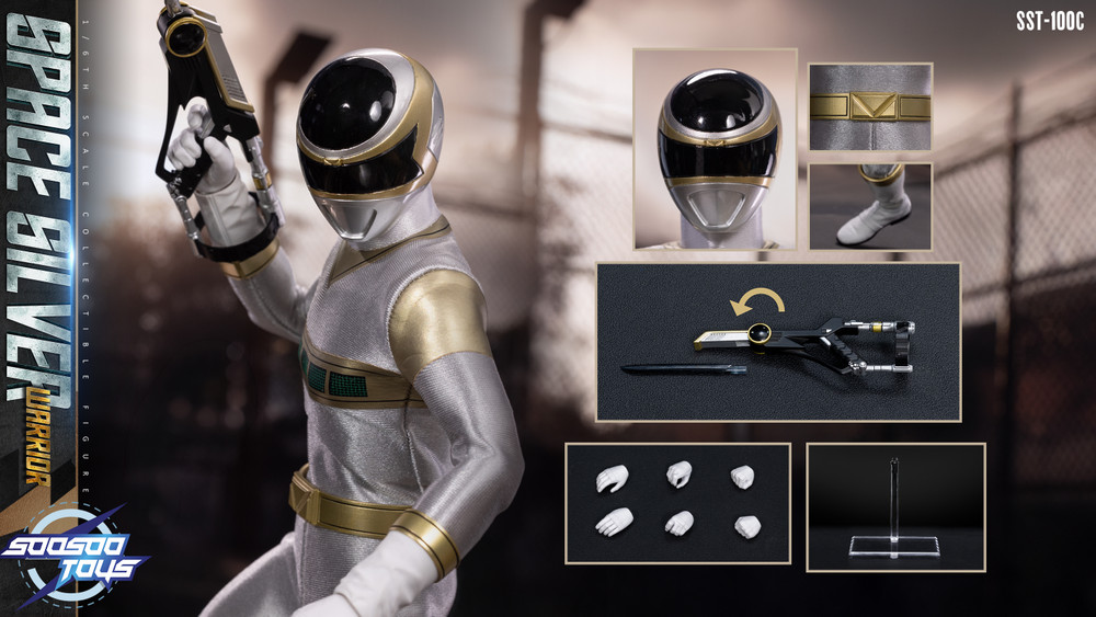 Soosootoys Space Silver Warrior SST100C 1/6 Figure | KGHobby