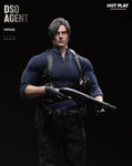 Full body studio photograph displaying the scale figure holding a tactical shotgun in a dynamic shooting stance.