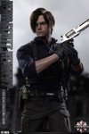 Front view photograph of the Umbrella UT-002A one sixth scale Agent Leon figure highlighting the detailed rooted hair head sculpt and tactical gear uniform.