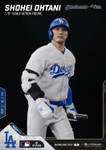Shohei Ohtani action figure head sculpt close up showing detailed likeness and Dodgers batting helmet