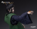 The articulated figure is posed holding her wine goblet and throwing knife to recreate memorable moments from the game.