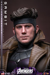Close up shot of the James Marsden head sculpt showcasing the illuminated red LED visor and the dynamic translucent laser beam optic blast effect piece.