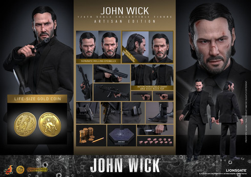 An overview photo displaying the complete weapon accessories including the assault rifle, shotgun, sniper rifle, pistols, combat knife, and pencil.