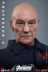 Detailed close up view of the Sir Patrick Stewart head sculpt featuring separate rolling eyeballs.