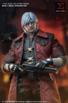 Close up showing the detailed serious and smiling head sculpts included with the Sigma Studios DMC-1 figure.