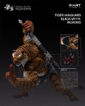 The front view of the InArt G006 Tiger Vanguard 1/12 scale figure shows off the detailed armor and fur texture.