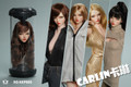 This photograph shows the frontal view of the KID KING KKP005 Carlin Girl head sculpt highlighting the detailed facial features and realistic eyes.