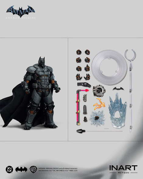  INART 1/12 Batman XE Suit Figure Batman Arkham Origins G0013 