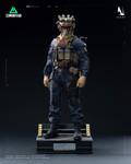 A detailed display of all the premium tactical weapons and operator gear included with the INART Delta Force action figure.