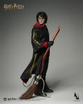 The figure is posed dynamically holding his wand with the magical spell effect pieces attached.