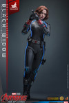 This one sixth scale Black Widow figure showcases a movie accurate tactical suit complete with blue LED light up stripes powered by USB.