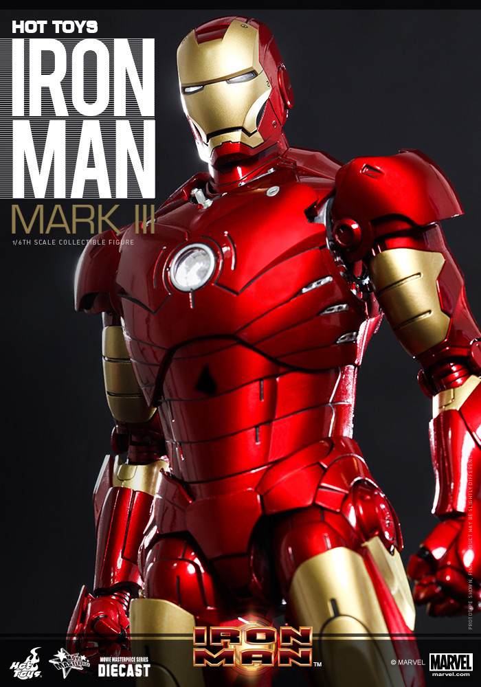 Hot Toys Mms256d07 Iron Man 1 6th Scale Mark Iii Collectible Figure Preorder Now Kghobby Toys And Models Store
