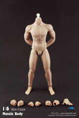 COOMODEL 1/6 Pack Plastic Male Muscle Nude Action Figure Body-Fully Seamless