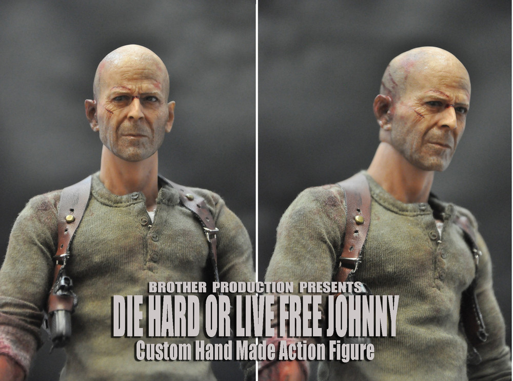 Brother Production DIE HARD or LIVE FREE JOHNNY 1/6 Bruce Willis