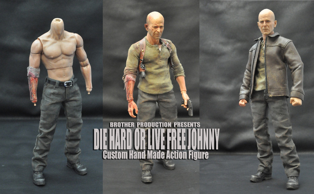 ★BROTHER PRODUCTION DIE HARD or LIVE FREE JOHNNY ダイ・ハード4.0 ブルース・ウィリス 2.0ver [1-1049] Brother Production DIE HARD or LIVE FREE JOHNNY 2.0 1&frasl;6 Scale