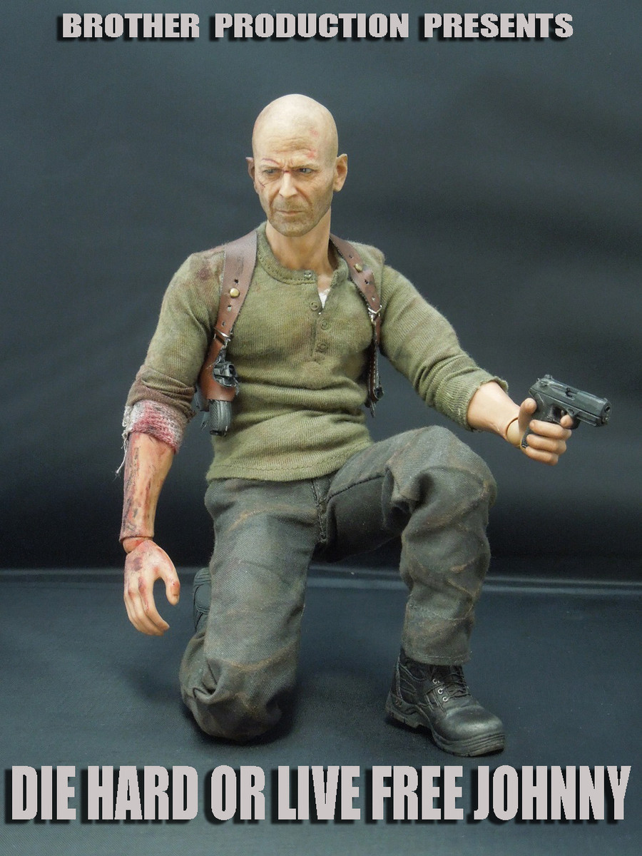 Brother Production DIE HARD or LIVE FREE JOHNNY 1/6 Bruce Willis