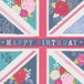Hope And Glory  Happy Birthday British Flag Card