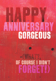 Gorgeous Happy Anniversary Card