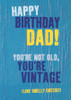 Dad Vintage Happy Birthday Card