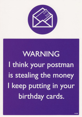 Postman Birthday Card