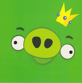 Angry Birds - Green Pig Greeting Card