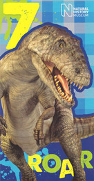 7th Dinosaur Birthday Card