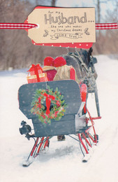 Tranquility - Husband Sleigh Christmas Card