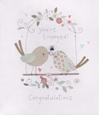 Congratulations On Your Engaged Card - Button Box