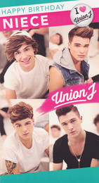 Union J Niece Birthday Card