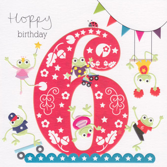 6th Birthday Card - Cherry On Top
