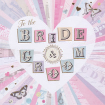 Congratulations To The Bride And Groom Card - LJ