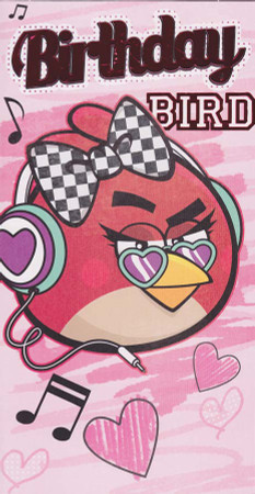 Angry Birds - Girl's Birthday Card