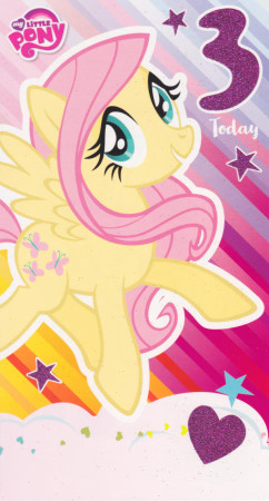 My Little Pony - Age 3 Birthday Card - 3rd