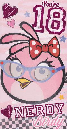 Angry Birds - Girl's 18th Birthday Card