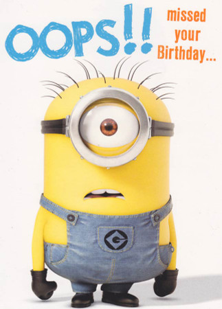 Despicable Me - Belated Birthday Card