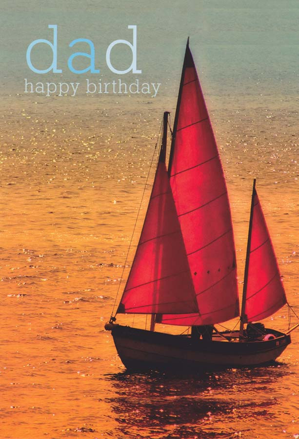 dad birthday card sailing