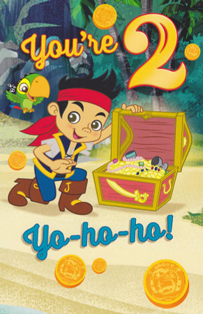 Jake And The Never Land Pirates - Age 2 Birthday Card