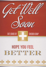 Get Well Soon Card - Chicken Soup