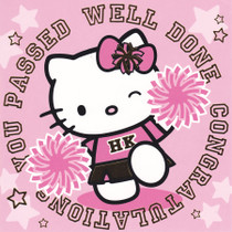 Hello Kitty Congratulation You Passed Card