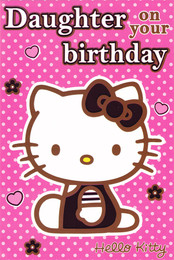 Hello Kitty Daughter Birthday Card [Classic]