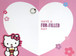Hello Kitty - Daughter Birthday Card -inside (New)