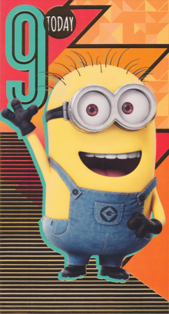 Despicable Me 9th Birthday Card