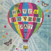 Hot Air Balloon Greeting Card - Lucy Joy