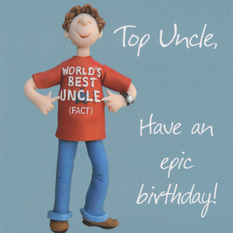 Uncle Birthday Card - One Lump