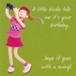 Golf Female Birthday Card - One Lump Or Two