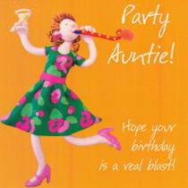 Auntie Birthday Card - One Lump Or Two