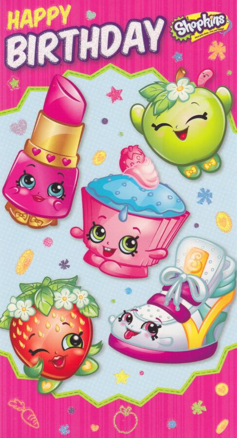 Astounding image inside shopkins birthday card printable Ridiculous image inside shopkins birthday card printable