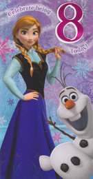 Disney Frozen - Age 8 Birthday Card